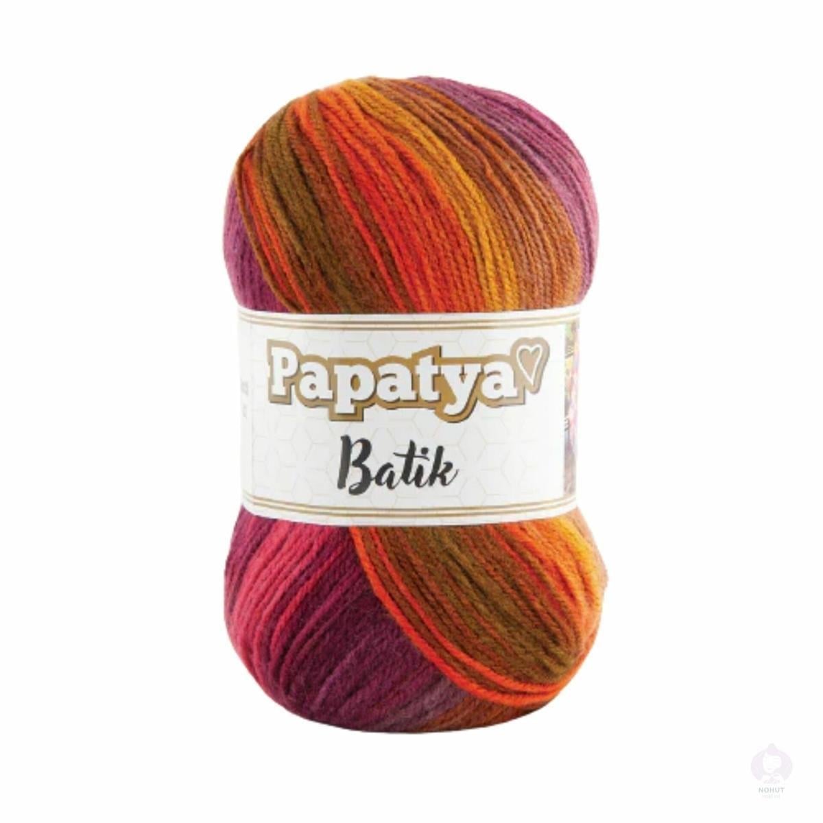 Papatya Batik Yarn 100g 29 – Multicolor Acrylic Yarn for Knitting & Crochet Projects