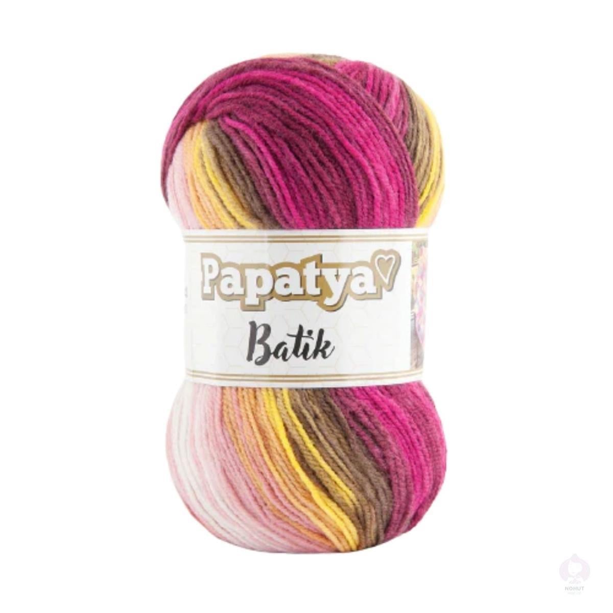 Papatya Batik Yarn 100g 32 – Multicolor Acrylic Yarn for Knitting & Crochet Projects