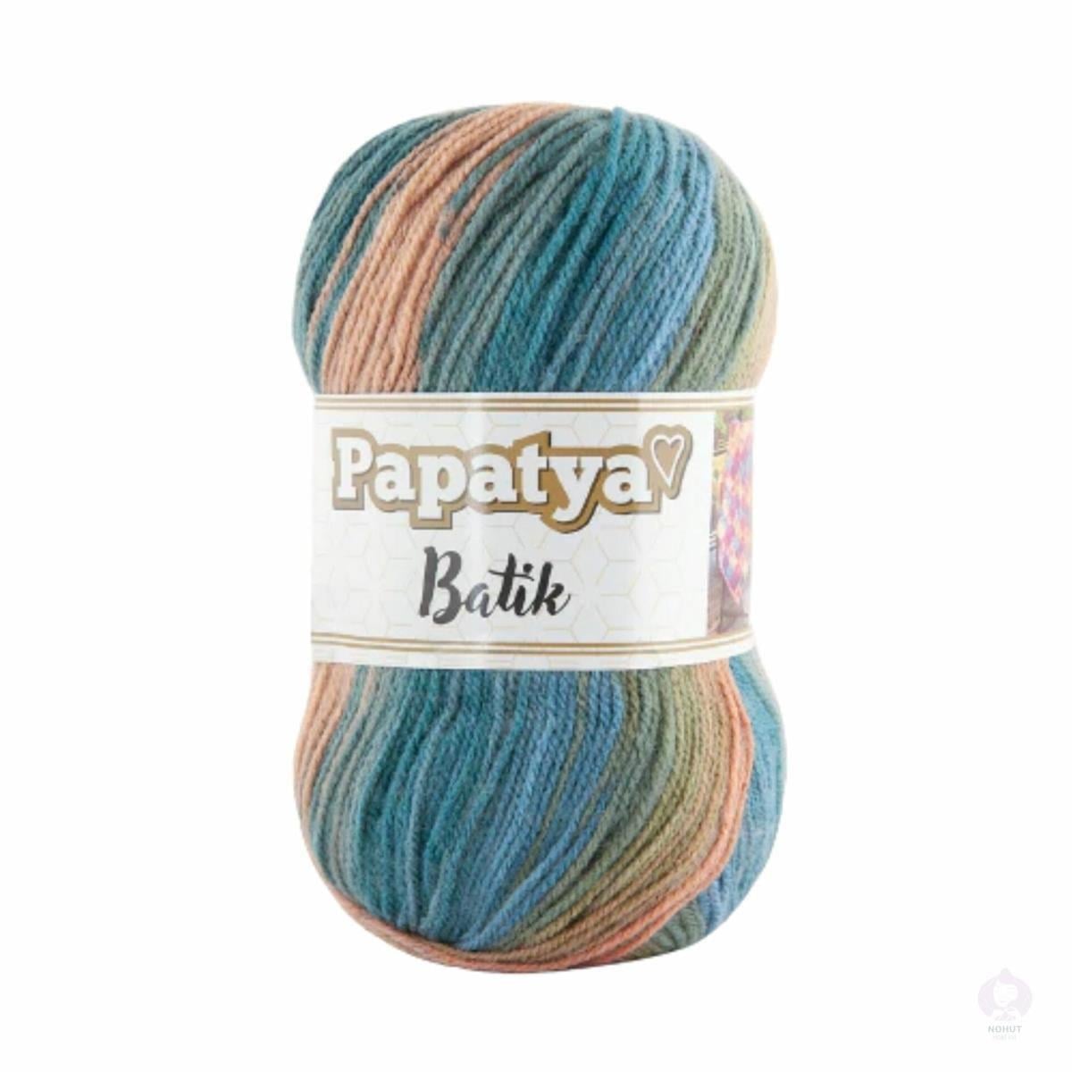 Papatya Batik Yarn 100g 38 – Multicolor Acrylic Yarn for Knitting & Crochet Projects