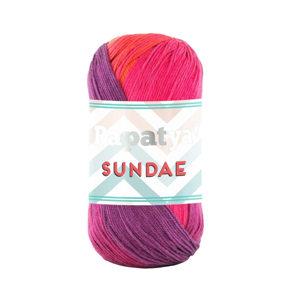 Papatya Sundae Yarn 100g 14 – Soft Plush Yarn for Blankets, Baby Projects & Cozy Crochet