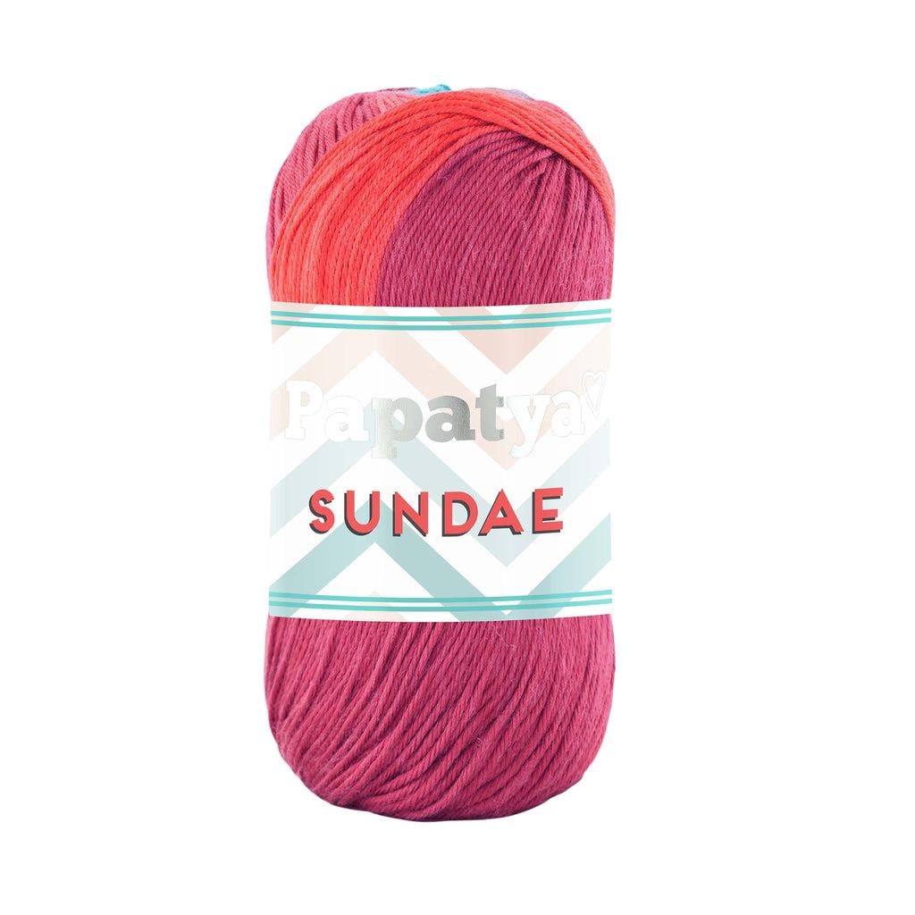 Papatya Sundae Yarn 100g 15 – Soft Plush Yarn for Blankets, Baby Projects & Cozy Crochet