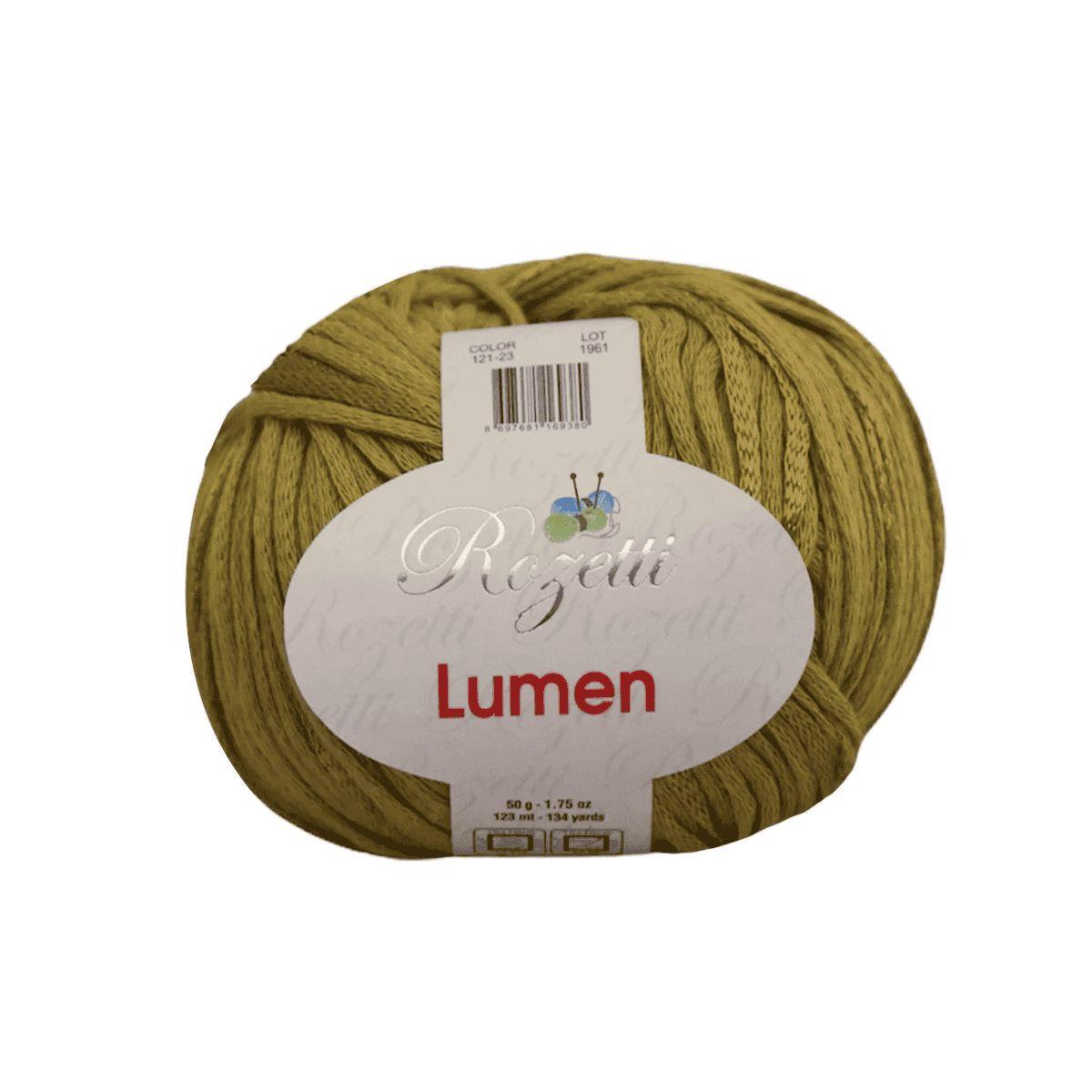 Rozetti Lumen Yarn 50g 121-23 – Shimmery Luxury Yarn for Knitting & Crochet Projects