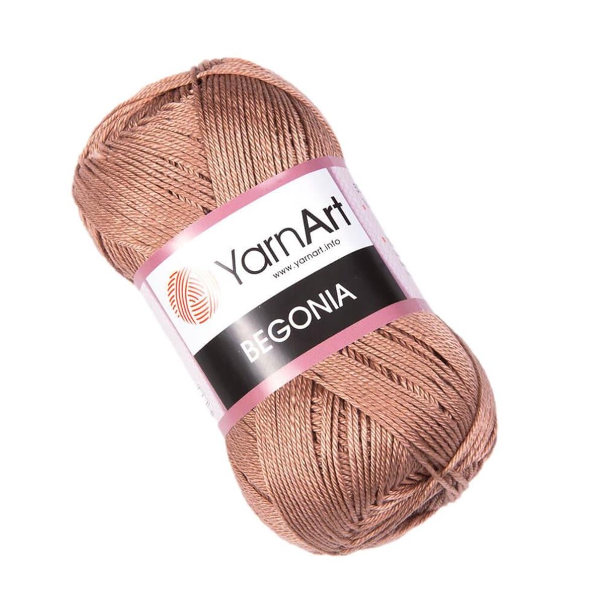 YarnArt Begonia Yarn 50g 0015 – 100% Mercerized Cotton Yarn for Knitting, Crochet, Baby & Summer Projects
