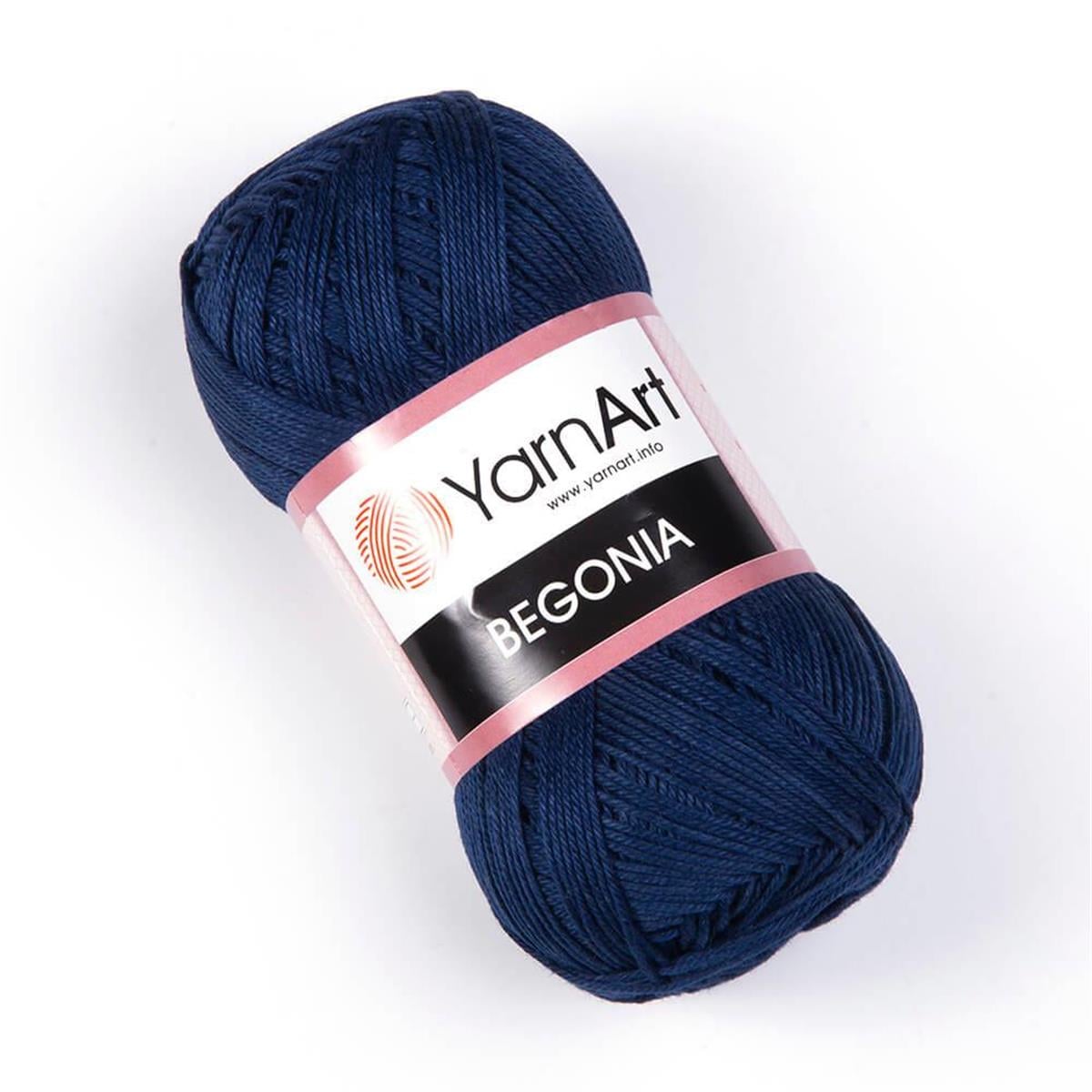 YarnArt Begonia Yarn 50g 0066 – 100% Mercerized Cotton Yarn for Knitting, Crochet, Baby & Summer Projects