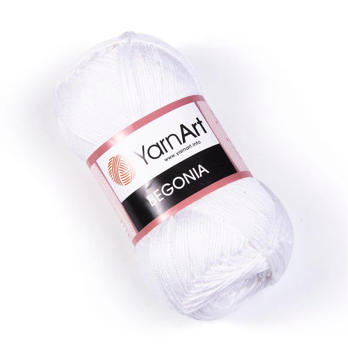YarnArt Begonia Yarn 50g 1000 – 100% Mercerized Cotton Yarn for Knitting, Crochet, Baby & Summer Projects