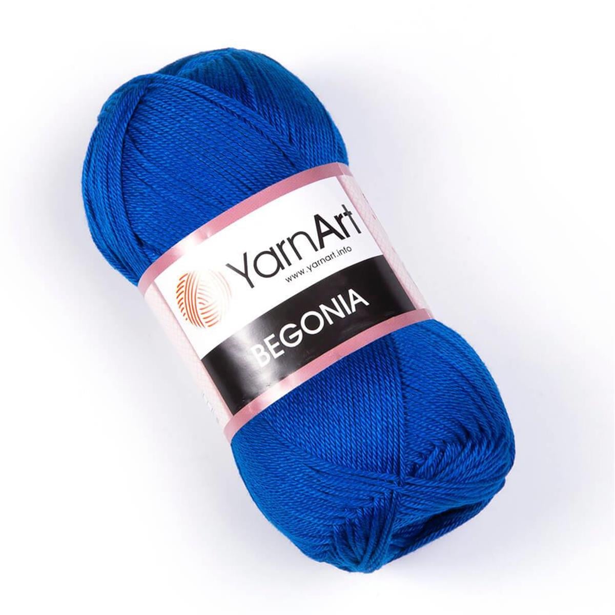 YarnArt Begonia Yarn 50g 4915 – 100% Mercerized Cotton Yarn for Knitting, Crochet, Baby & Summer Projects