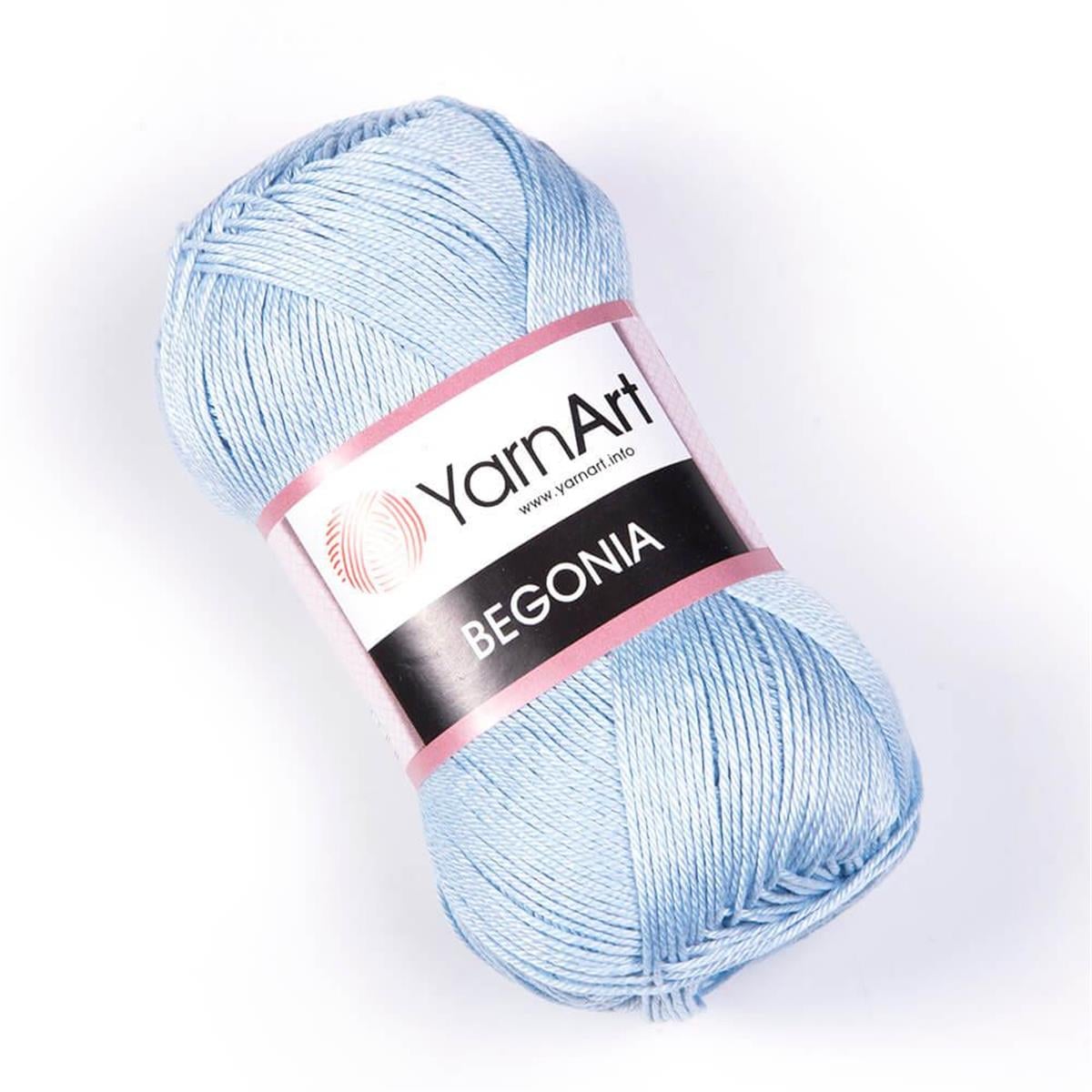 YarnArt Begonia Yarn 50g 4917 – 100% Mercerized Cotton Yarn for Knitting, Crochet, Baby & Summer Projects