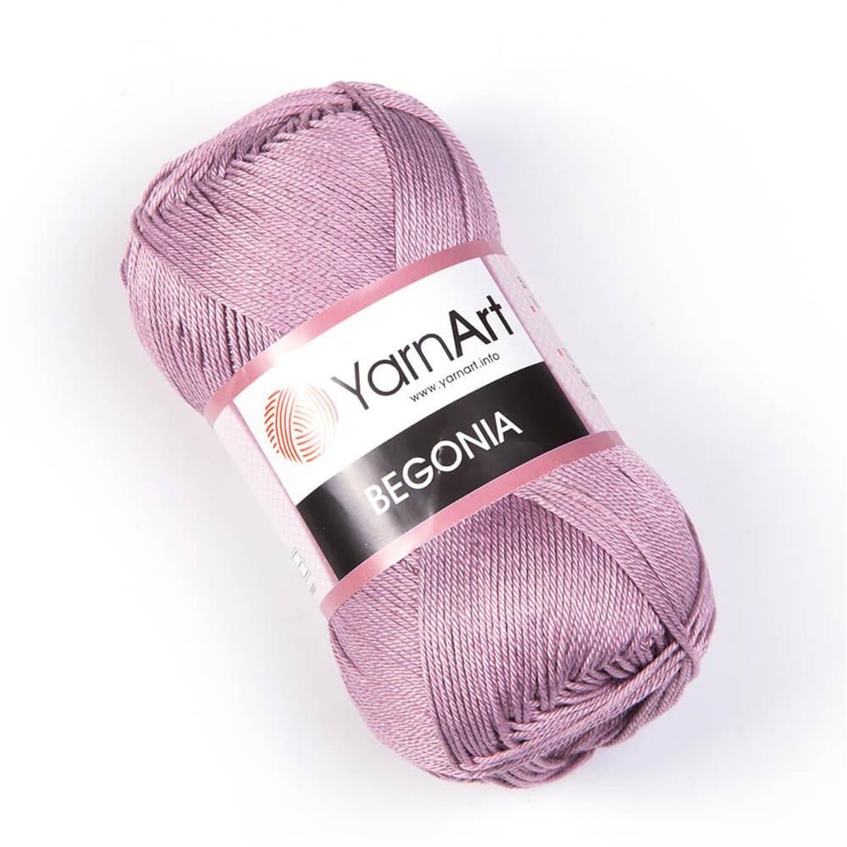 YarnArt Begonia Yarn 50g 4931 – 100% Mercerized Cotton Yarn for Knitting, Crochet, Baby & Summer Projects