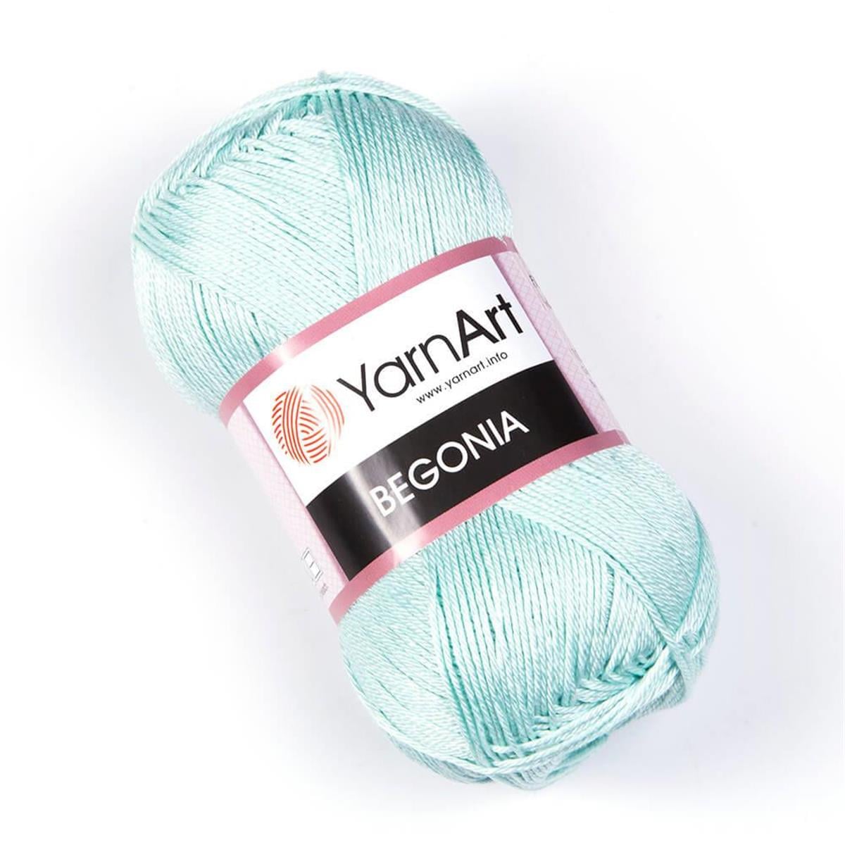 YarnArt Begonia Yarn 50g 4939 – 100% Mercerized Cotton Yarn for Knitting, Crochet, Baby & Summer Projects