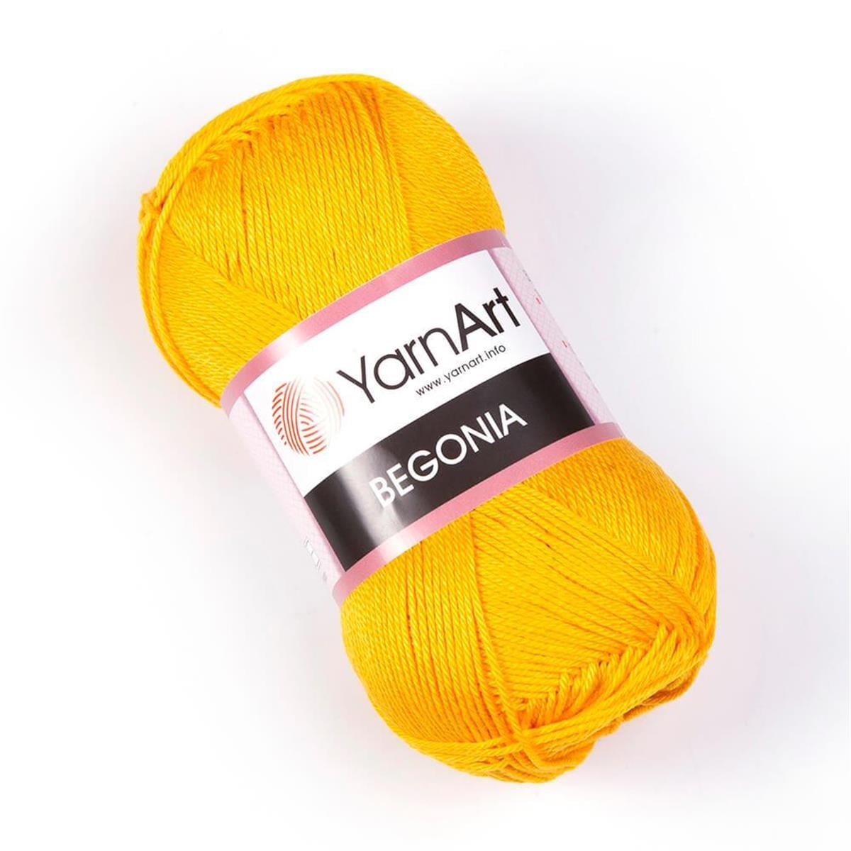 YarnArt Begonia Yarn 50g 5307 – 100% Mercerized Cotton Yarn for Knitting, Crochet, Baby & Summer Projects