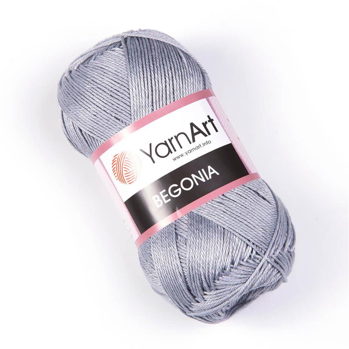 YarnArt Begonia Yarn 50g 5326 – 100% Mercerized Cotton Yarn for Knitting, Crochet, Baby & Summer Projects