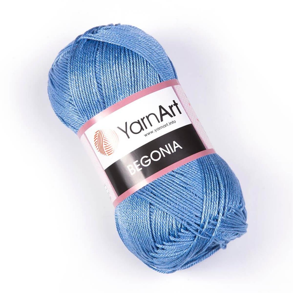 YarnArt Begonia Yarn 50g 5351 – 100% Mercerized Cotton Yarn for Knitting, Crochet, Baby & Summer Projects