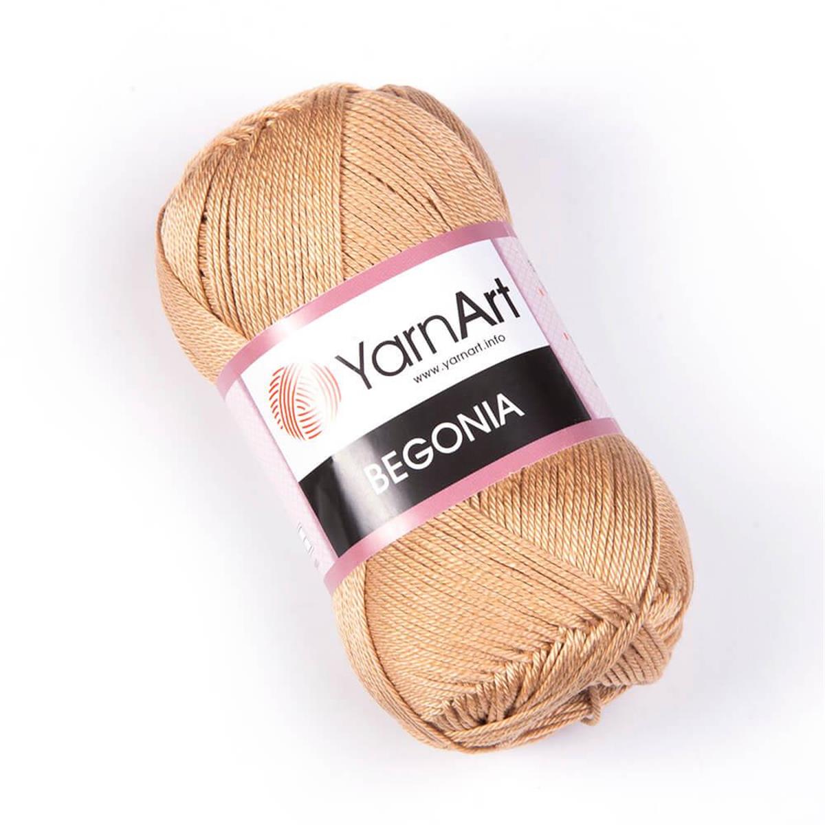 YarnArt Begonia Yarn 50g 5529 – 100% Mercerized Cotton Yarn for Knitting, Crochet, Baby & Summer Projects