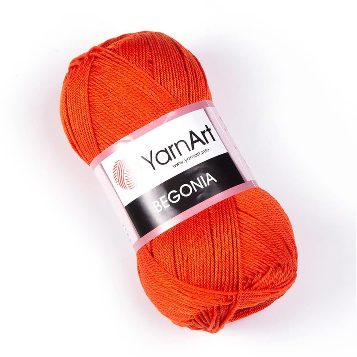 YarnArt Begonia Yarn 50g 5535 – 100% Mercerized Cotton Yarn for Knitting, Crochet, Baby & Summer Projects
