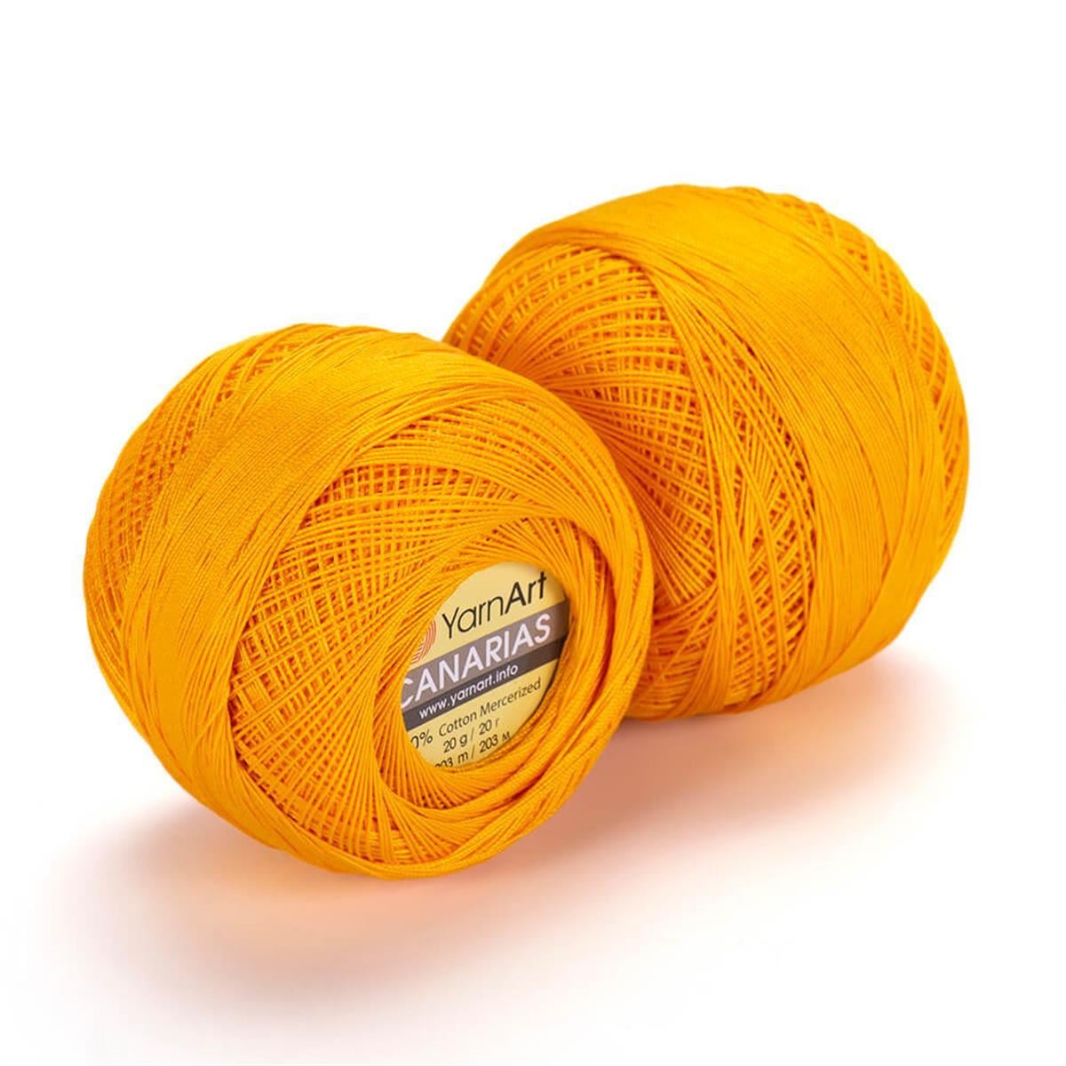 YarnArt Canarias Yarn 20g 5307 – Mercerized Cotton Lace Yarn for Crochet, Knitting & Summer Projects