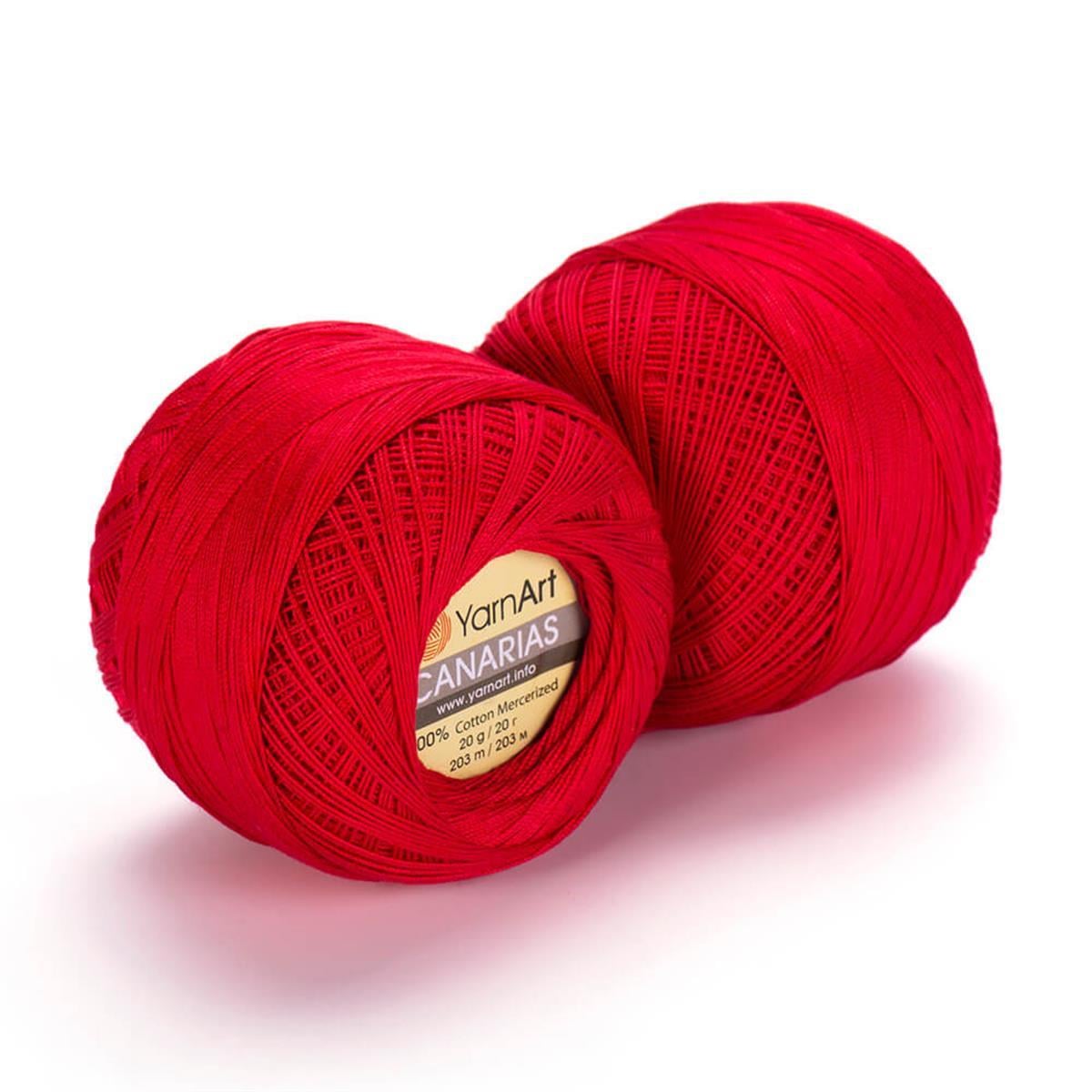 YarnArt Canarias Yarn 20g 6328 – Mercerized Cotton Lace Yarn for Crochet, Knitting & Summer Projects