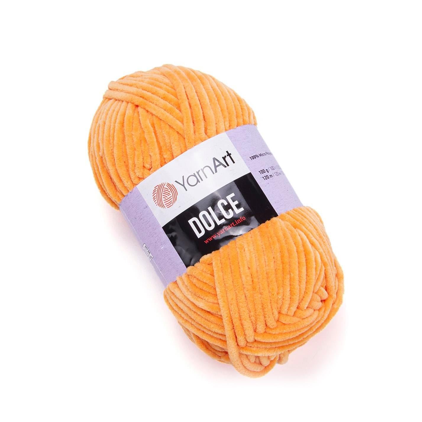 YarnArt Dolce Chenille Yarn 100g 852 – Super Soft Velvet Yarn for Amigurumi, Baby & Blanket Projects