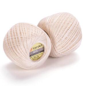 YarnArt Iris Yarn 25g 911 – Mercerized Cotton Lace Yarn for Crochet, Knitting, Motifs & Doilies