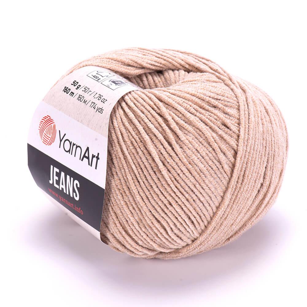 YarnArt Jeans 50g 87 Powder Pink – Soft Cotton Acrylic Yarn for Amigurumi & Crochet (160m)