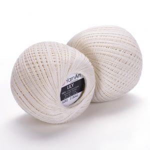 YarnArt Lily Yarn 50g 6282 – Mercerized Cotton Yarn for Crochet, Knitting, Lace & Summer Projects