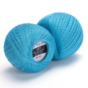 YarnArt Lily Yarn 50g 8 – Mercerized Cotton Yarn for Crochet, Knitting, Lace & Summer Projects