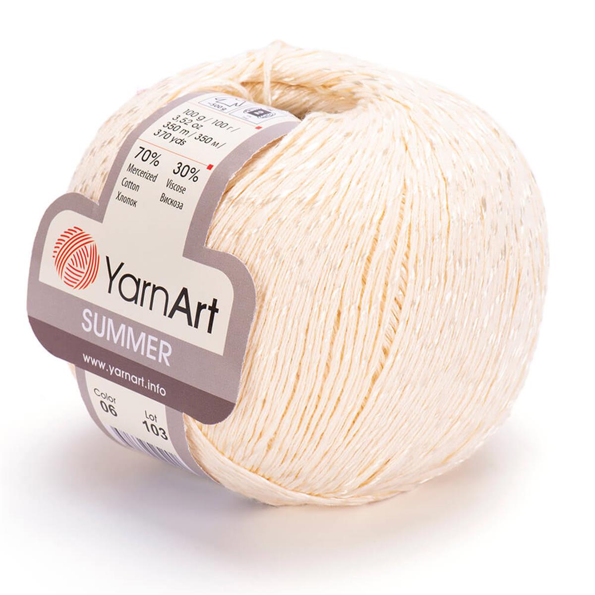 YarnArt Summer Yarn 100g 06 – Mercerized Cotton Blend Yarn for Summer Knitting & Crochet Projects