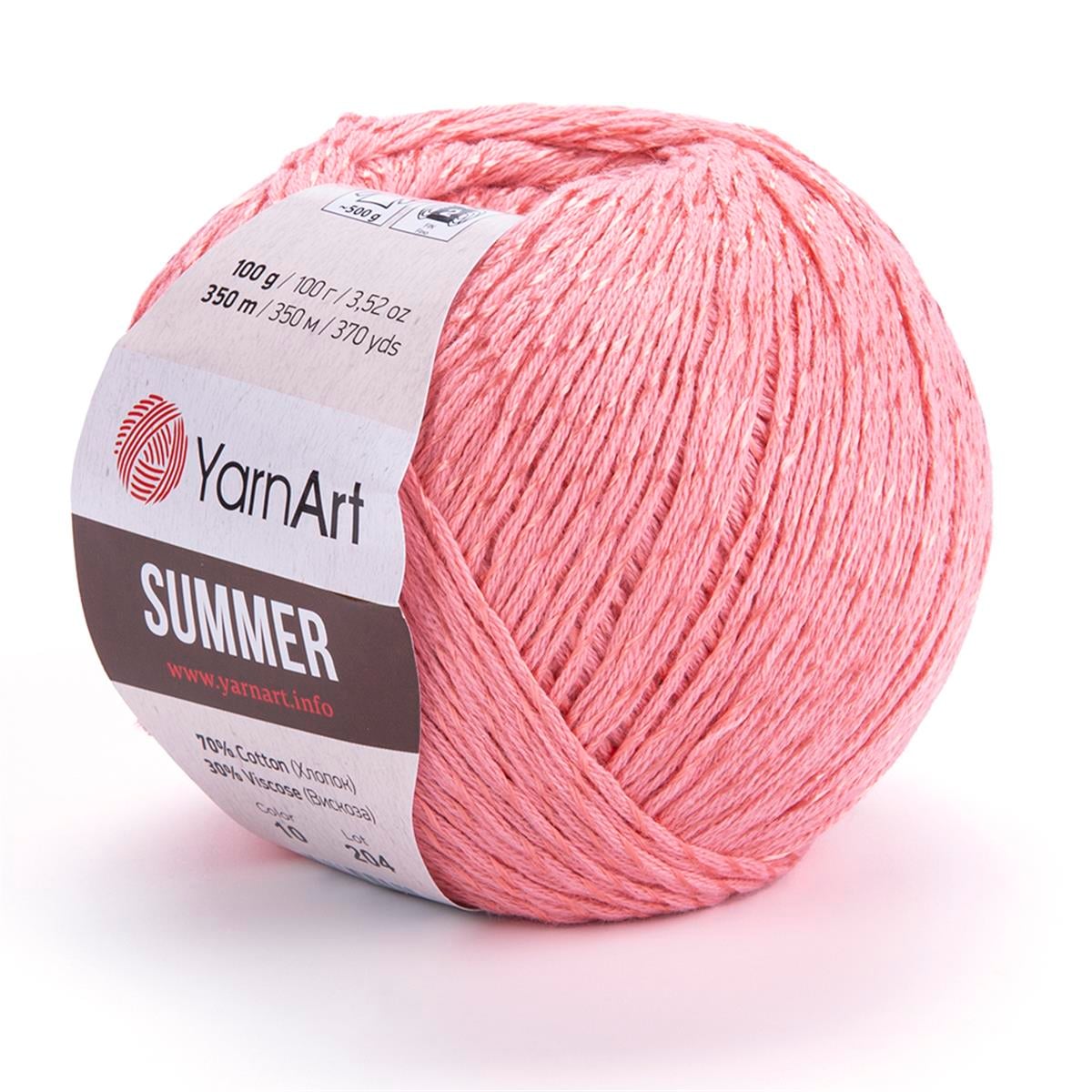 YarnArt Summer Yarn 100g 10 – Mercerized Cotton Blend Yarn for Summer Knitting & Crochet Projects