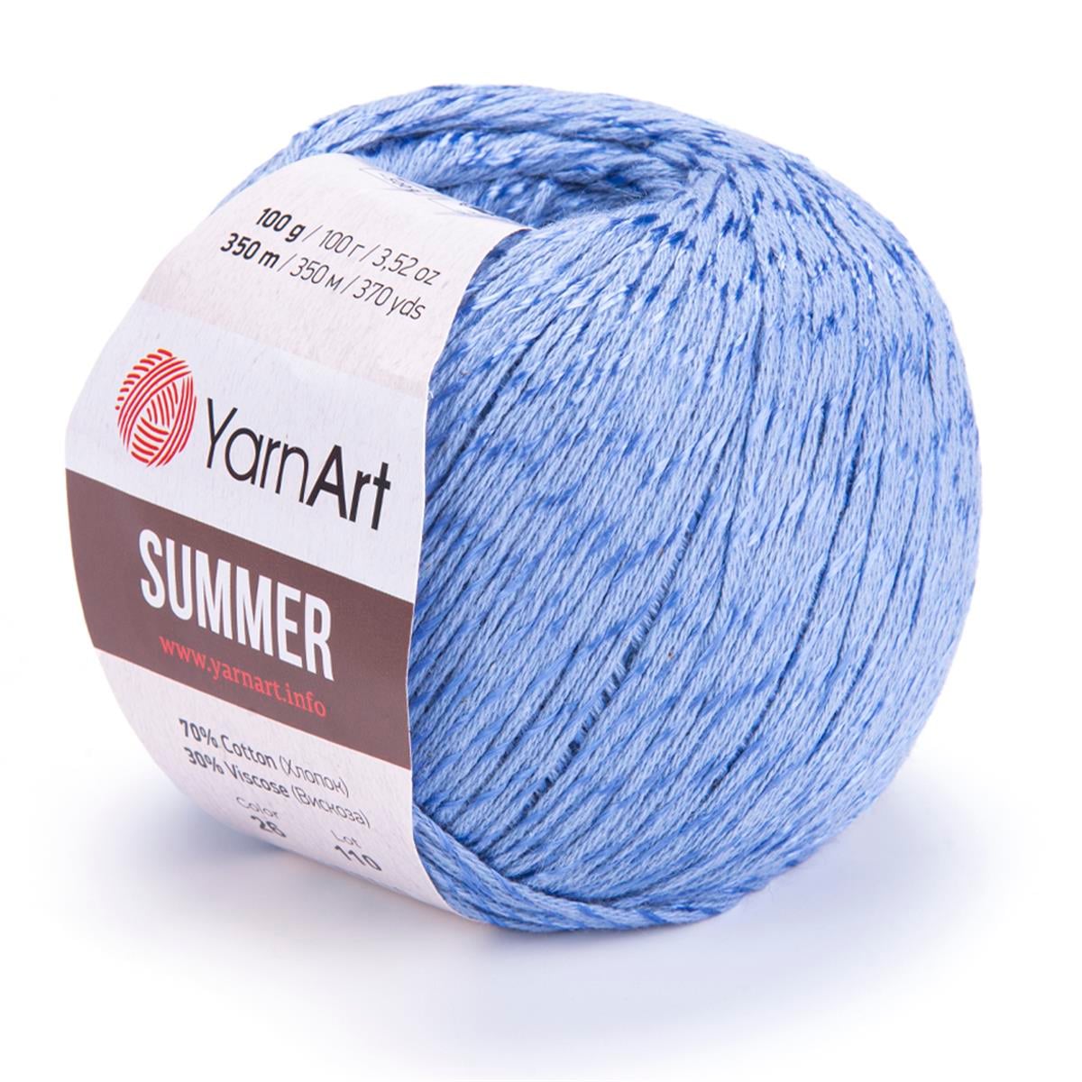 YarnArt Summer Yarn 100g 26 – Mercerized Cotton Blend Yarn for Summer Knitting & Crochet Projects