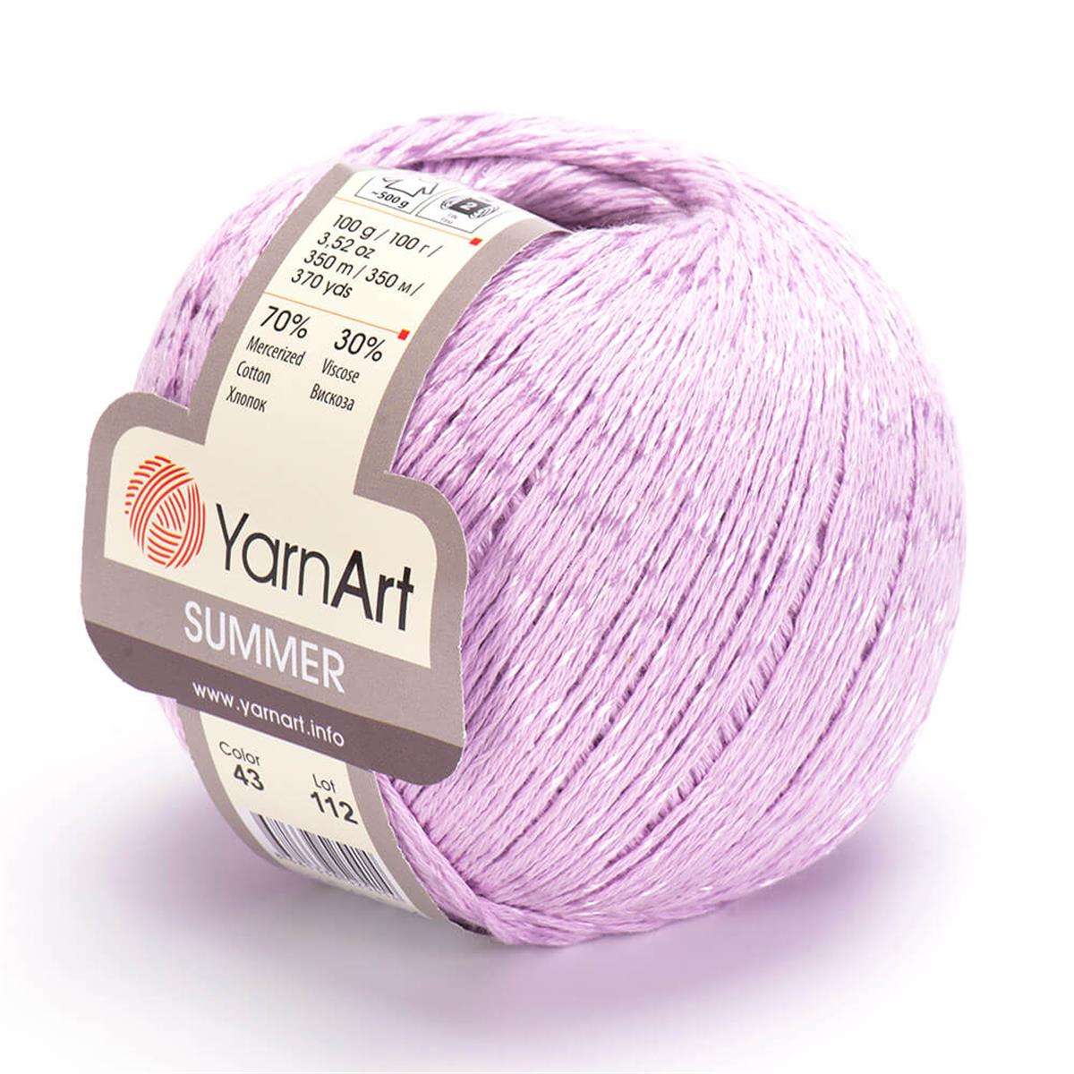 YarnArt Summer Yarn 100g 43 – Mercerized Cotton Blend Yarn for Summer Knitting & Crochet Projects