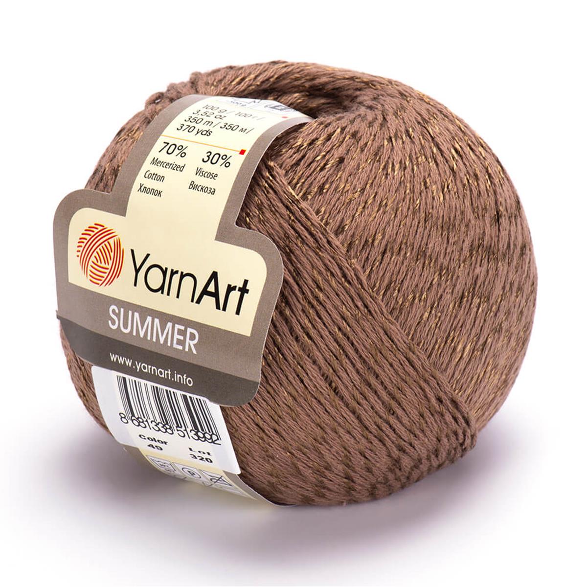 YarnArt Summer Yarn 100g 49 – Mercerized Cotton Blend Yarn for Summer Knitting & Crochet Projects