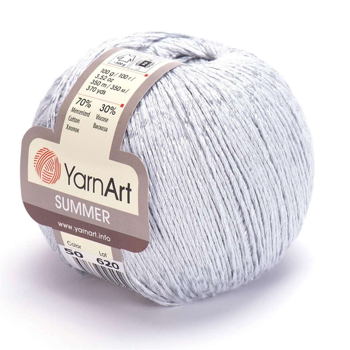 YarnArt Summer Yarn 100g 50 – Mercerized Cotton Blend Yarn for Summer Knitting & Crochet Projects