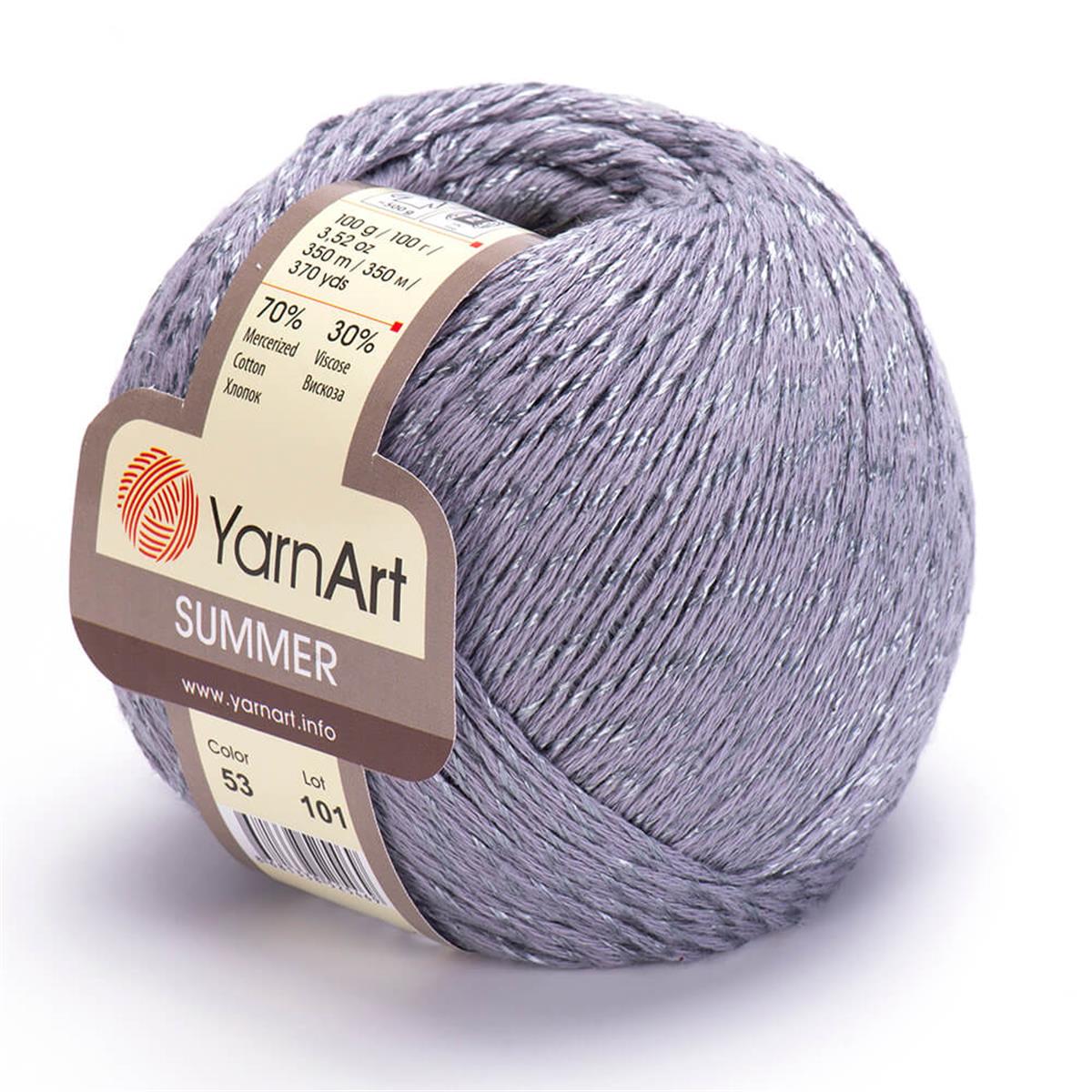 YarnArt Summer Yarn 100g 53 – Mercerized Cotton Blend Yarn for Summer Knitting & Crochet Projects