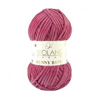 Wolans Bunny Baby Chenille Velvet Yarn 52 Rouge