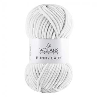 Wolans Bunny Baby Chenille Velvet Yarn 01 White