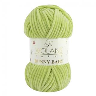 Wolans Bunny Baby Chenille Velvet Yarn 46 Oil Green