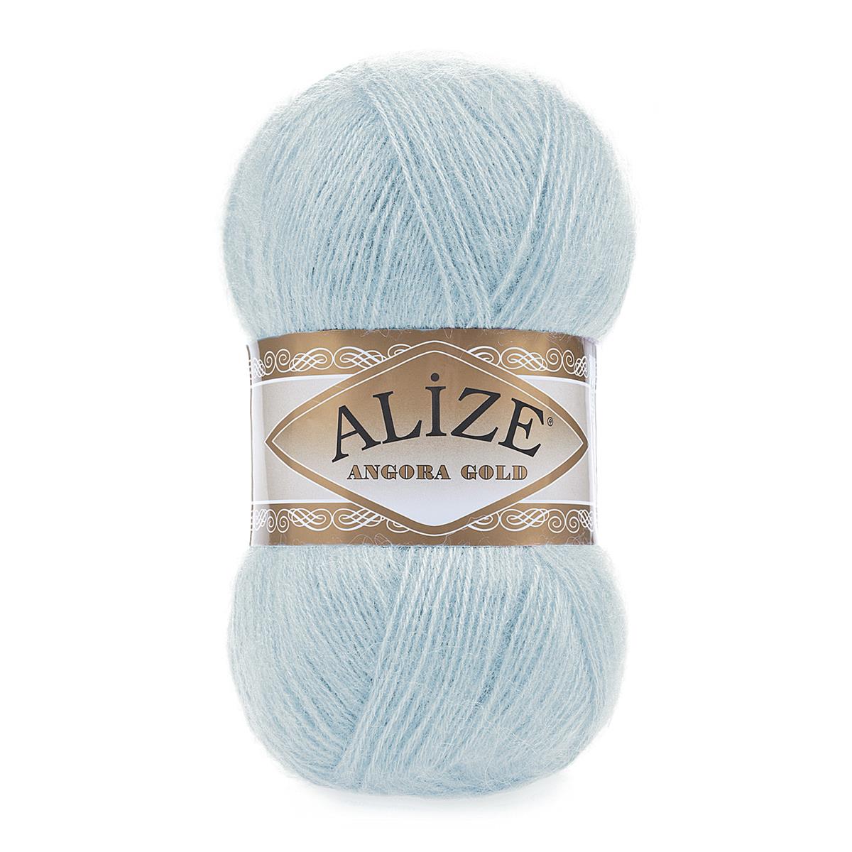 Alize Angora Gold Yarn 100g 114 – Lightweight Wool Blend Yarn for Knitting & Crochet Projects