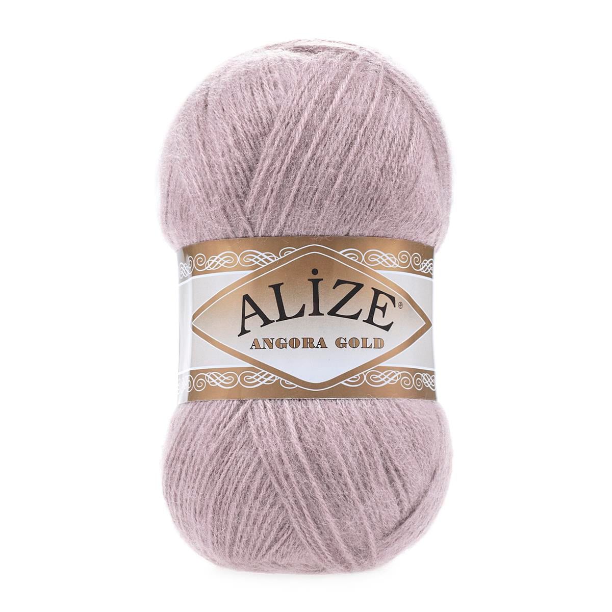 Alize Angora Gold Yarn 100g 163 – Lightweight Wool Blend Yarn for Knitting & Crochet Projects