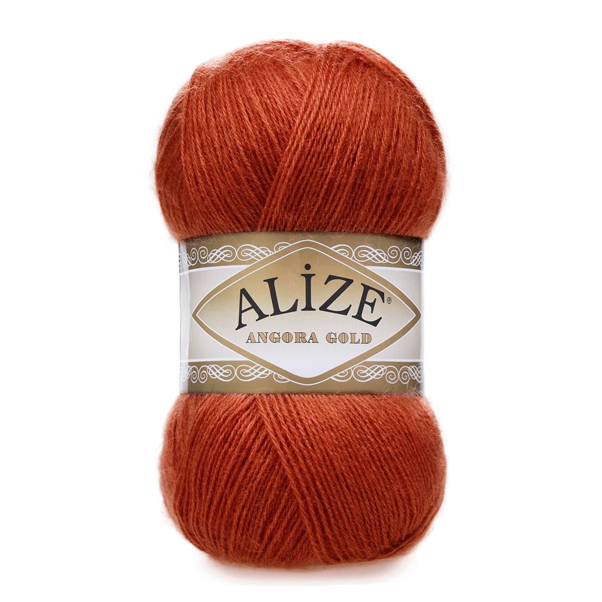 Alize Angora Gold Yarn 100g 36 – Lightweight Wool Blend Yarn for Knitting & Crochet Projects