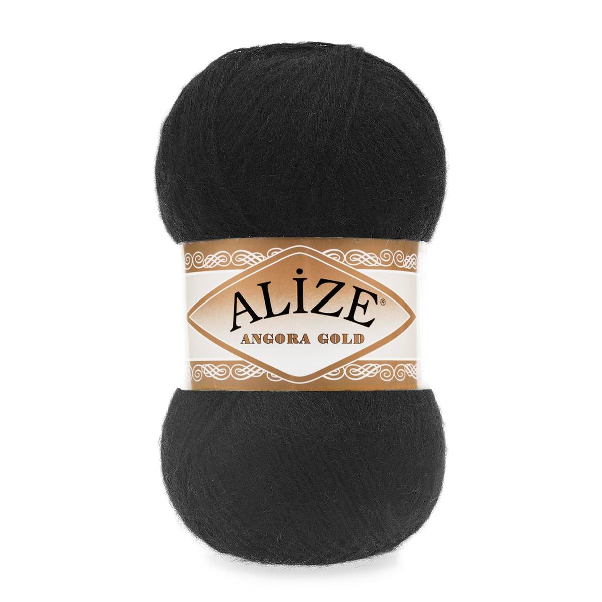 Alize Angora Gold Yarn 100g 60 – Lightweight Wool Blend Yarn for Knitting & Crochet Projects
