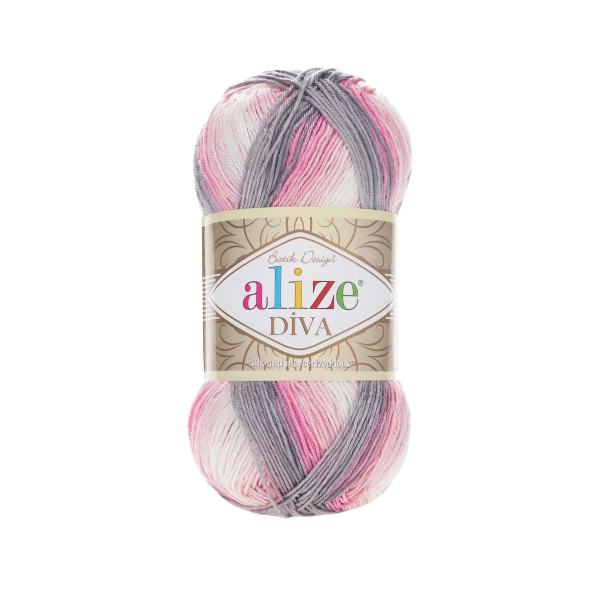 Alize Diva Batik Yarn 100g 3245 – Ombre Microfiber Acrylic Yarn for Knitting & Crochet Projects