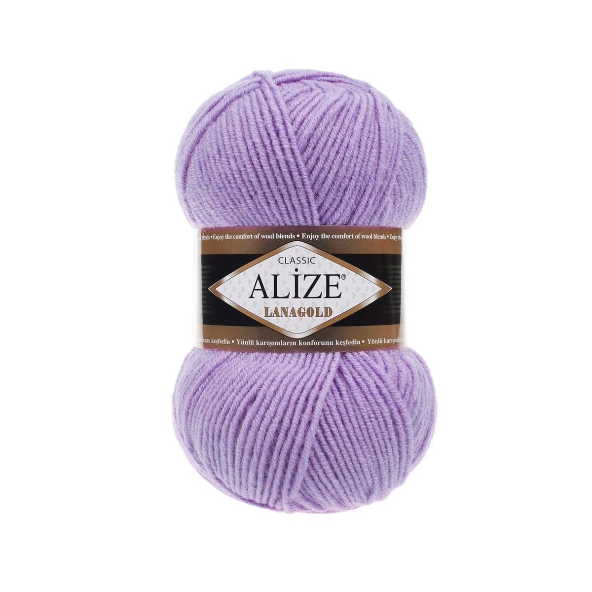 Alize Lanagold Classic Yarn 100g 166 – Wool Blend Yarn for Knitting & Crochet Projects
