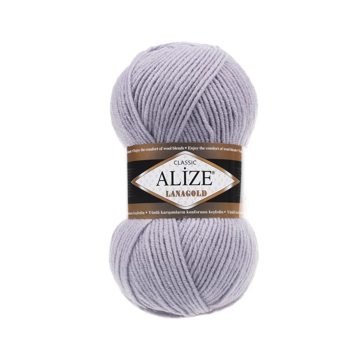 Alize Lanagold Classic Yarn 100g 200 – Wool Blend Yarn for Knitting & Crochet Projects