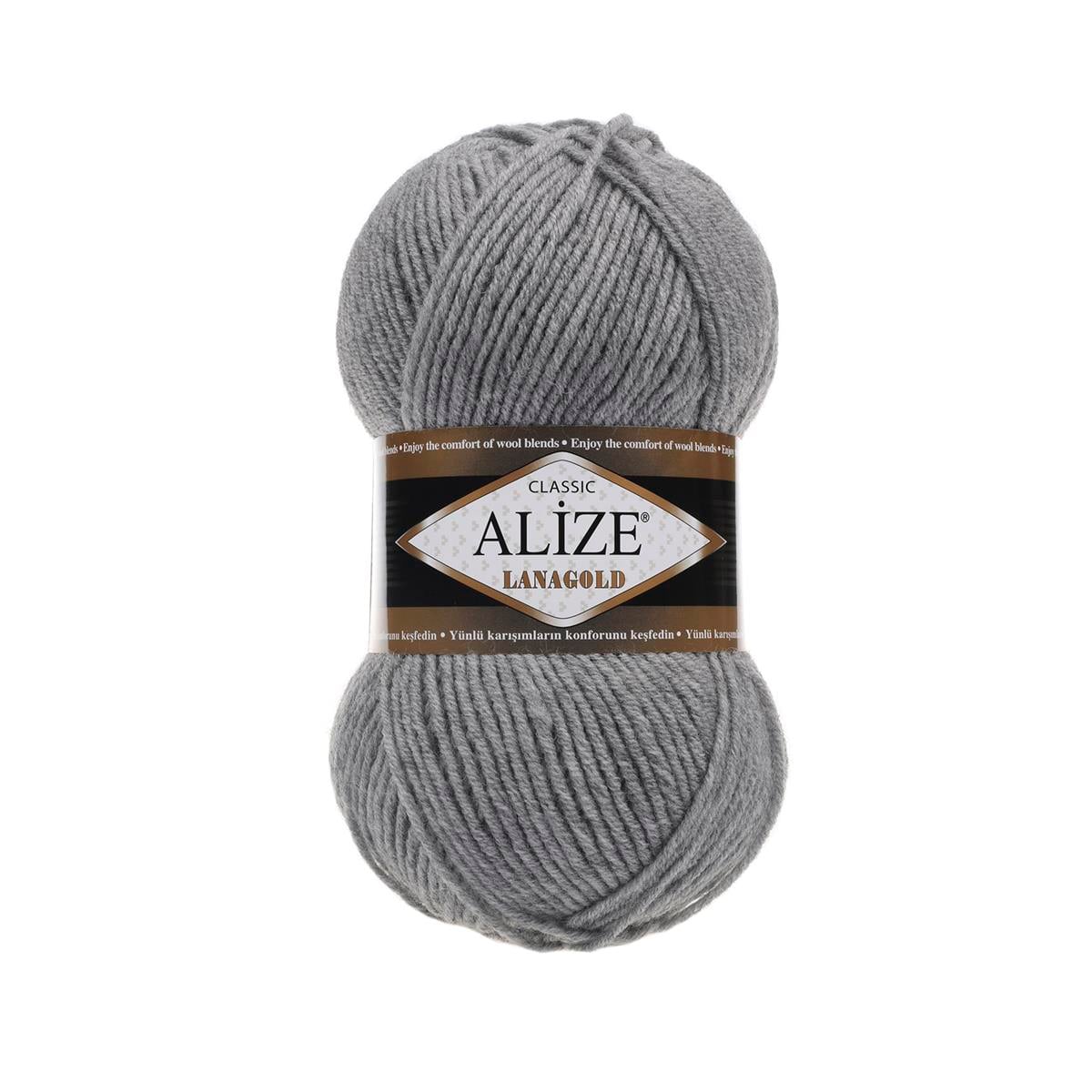 Alize Lanagold Classic Yarn 100g 21 – Wool Blend Yarn for Knitting & Crochet Projects