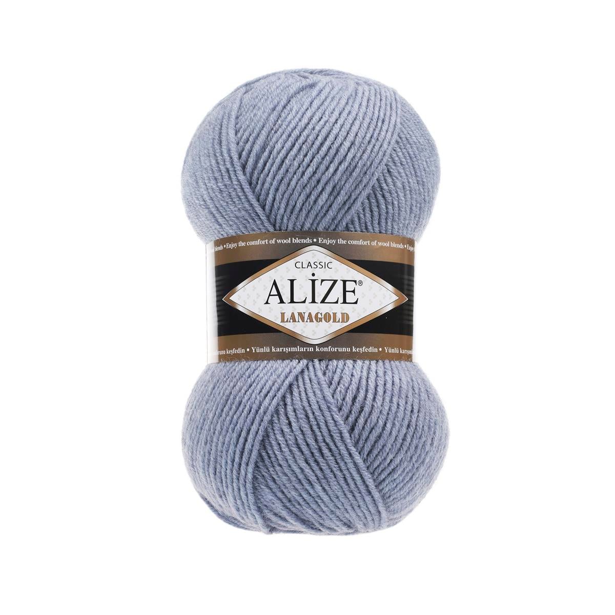 Alize Lanagold Classic Yarn 100g 221 – Wool Blend Yarn for Knitting & Crochet Projects