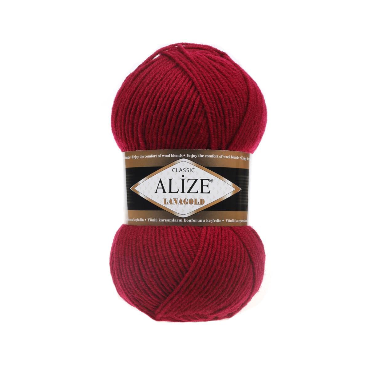 Alize Lanagold Classic Yarn 100g 390 – Wool Blend Yarn for Knitting & Crochet Projects