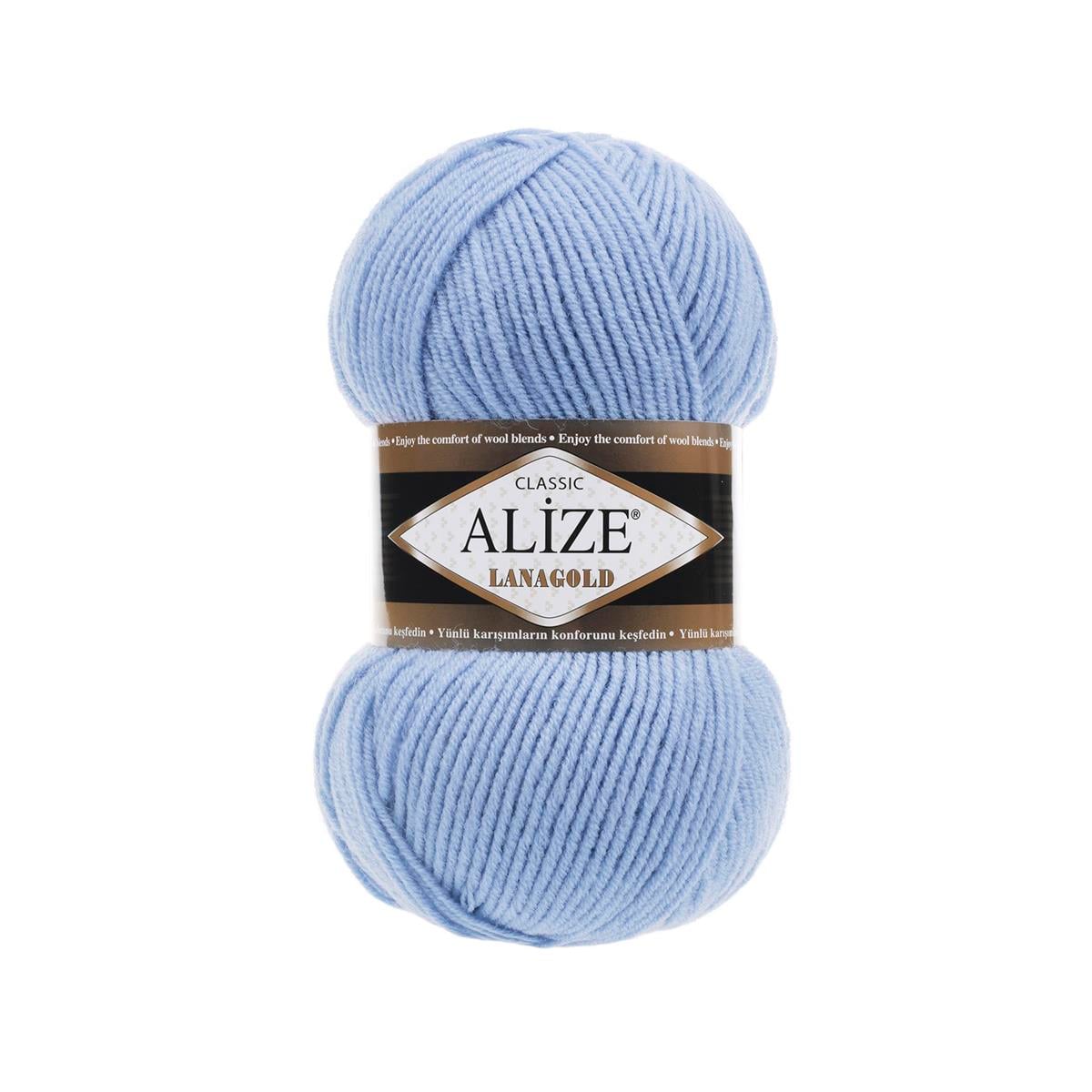 Alize Lanagold Classic Yarn 100g 40 – Wool Blend Yarn for Knitting & Crochet Projects