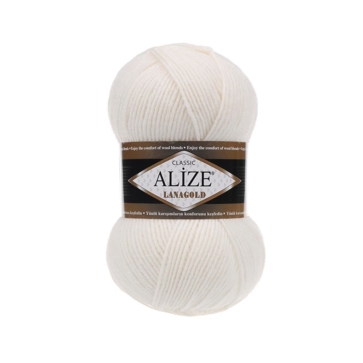 Alize Lanagold Classic Yarn 100g 450 – Wool Blend Yarn for Knitting & Crochet Projects