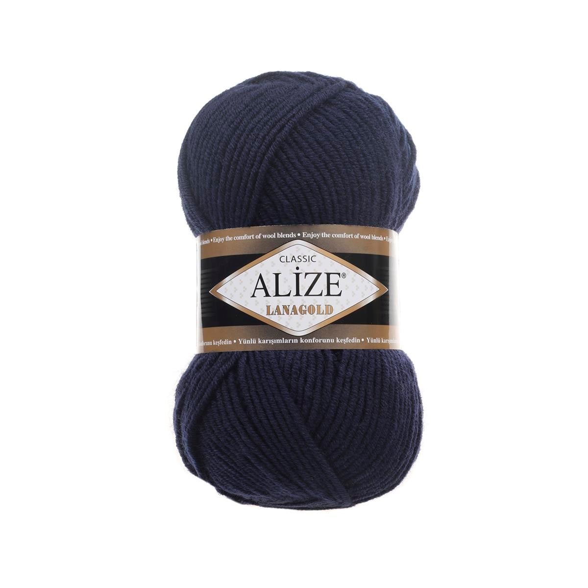 Alize Lanagold Classic Yarn 100g 58 – Wool Blend Yarn for Knitting & Crochet Projects