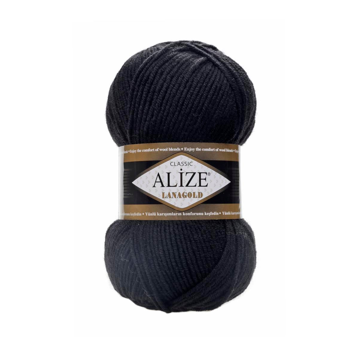 Alize Lanagold Classic Yarn 100g 60 – Wool Blend Yarn for Knitting & Crochet Projects