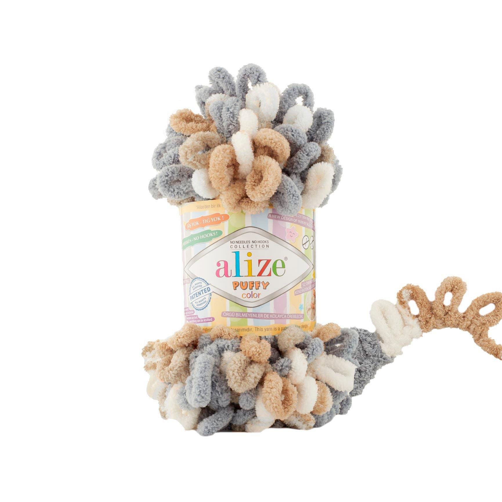 Alize Puffy Color Loop Yarn 100g 6395